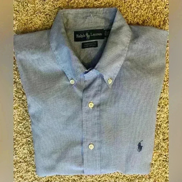 Mens Polo Ralph Lauren Long Sleeve Light Weight Cotton Button Up Shirt L - XL - Picture 2 of 12